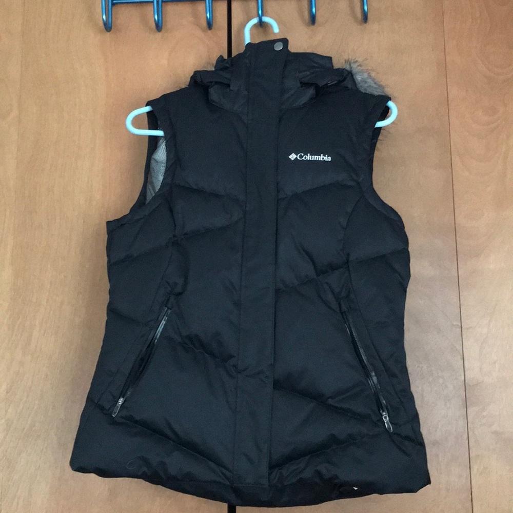 Black Columbia Puffy Vest